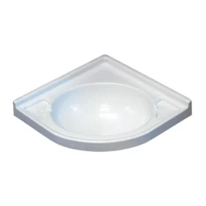 Lavabo de esquina blanco